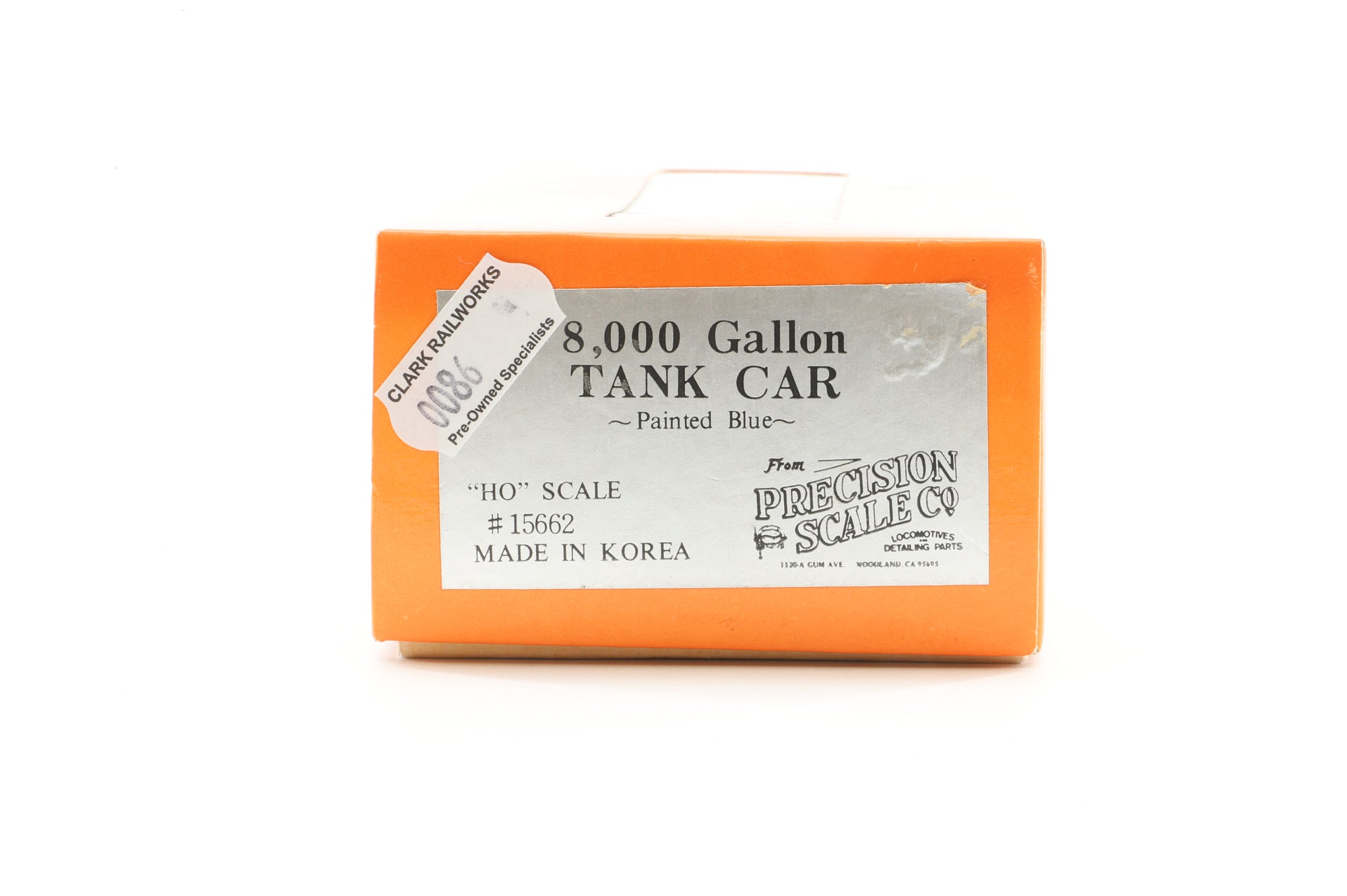 Precision Scale HO Brass Rake Of 4 PSC 8,000 gal tank Cars "GULF"