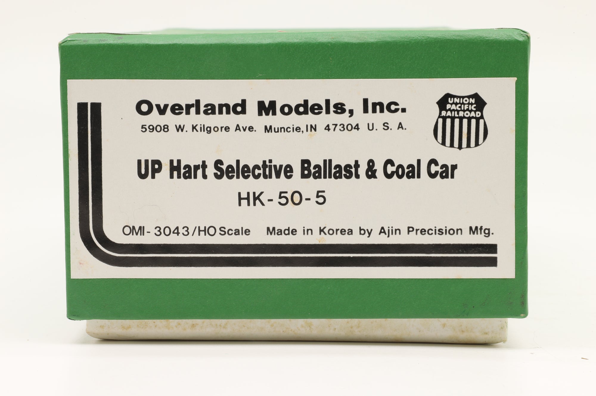 Overland Models Inc. HO Brass OMI-3043 UP Hart Selective Ballast & Coal Car Unpainted
