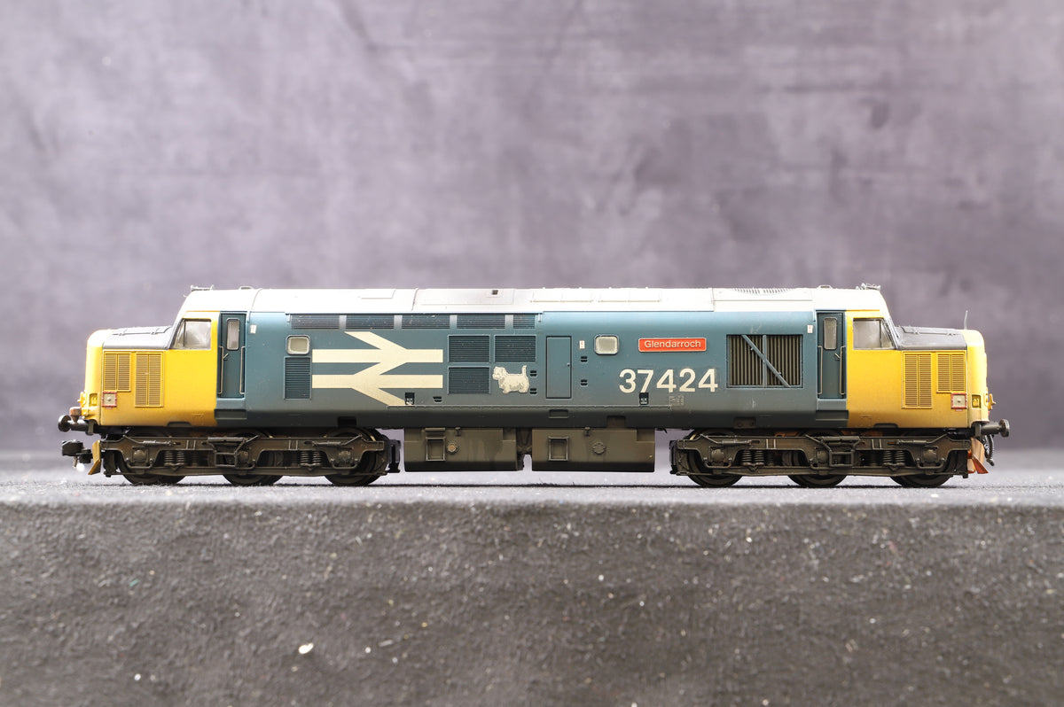 Bachmann OO 32-784 Class 37/0 &#39;37424&#39; BR Blue Weathered &amp; Renumbered