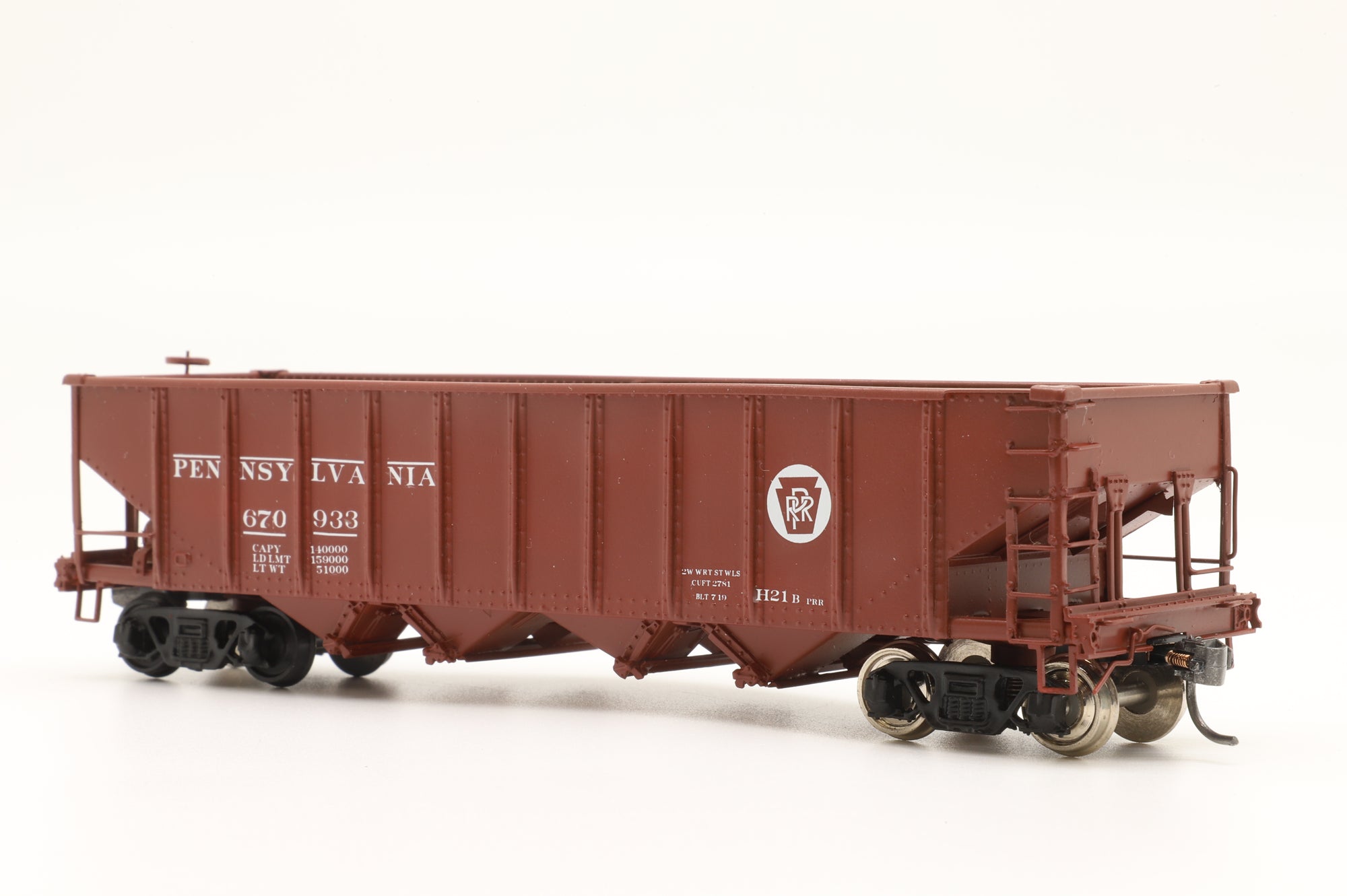 Sunset Models HO Brass H-21 PPR Hopper Wagon '670 933'