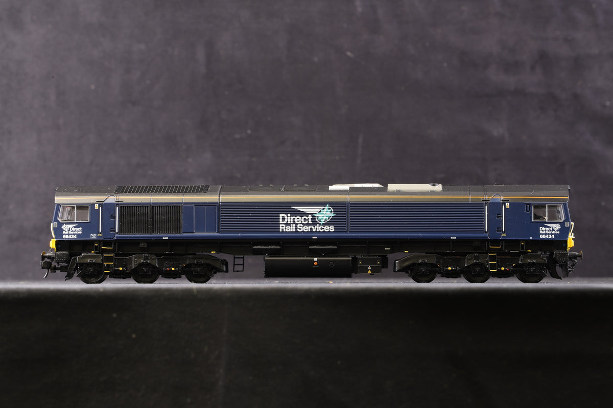 Bachmann OO 32-982 Cl.66 Diesel &#39;66434&#39; DRS Plain Blue Compass, DCC Sound