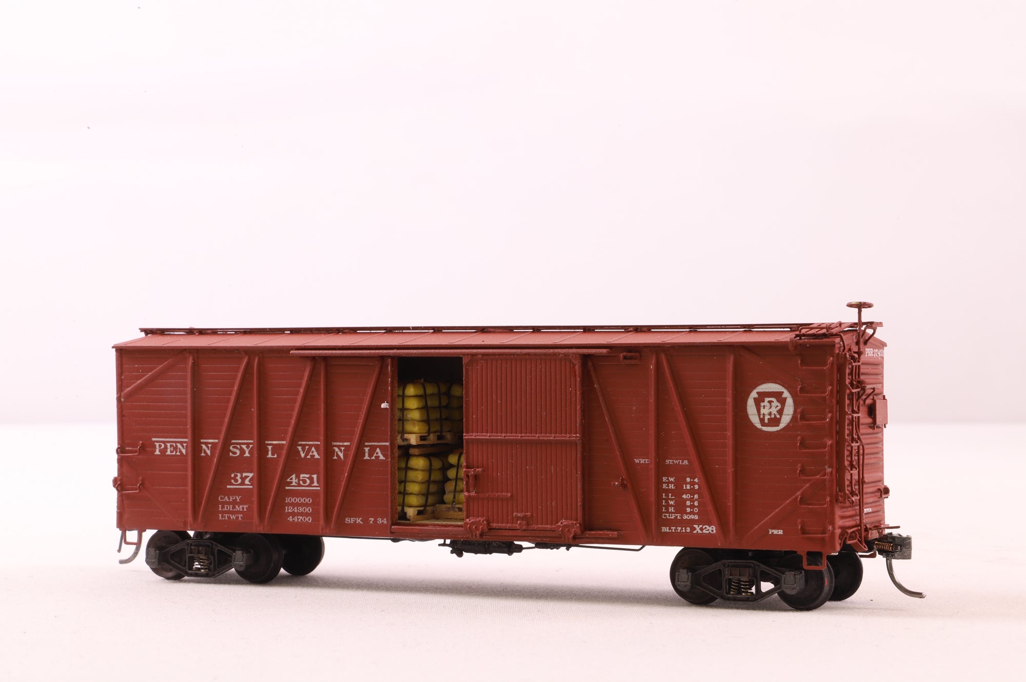 Overland Models HO Brass OMI-3098 Box Car USRA Single-sheath w/ Wood Door w/ Load C/P Tolf '37451'