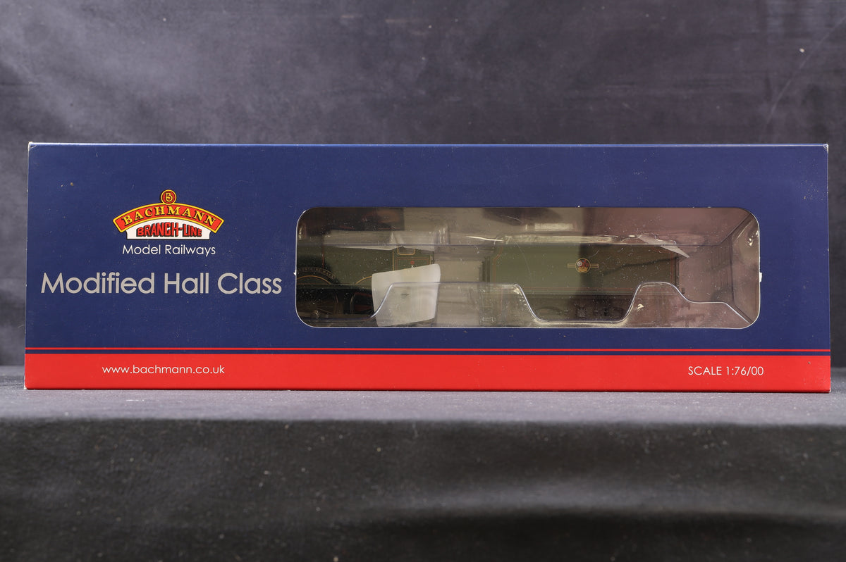 Bachmann OO 31-782 Modified Hall Class &#39;6965&#39; &#39;Thirlestaine Hall&#39; BR Green L/C, Weathered