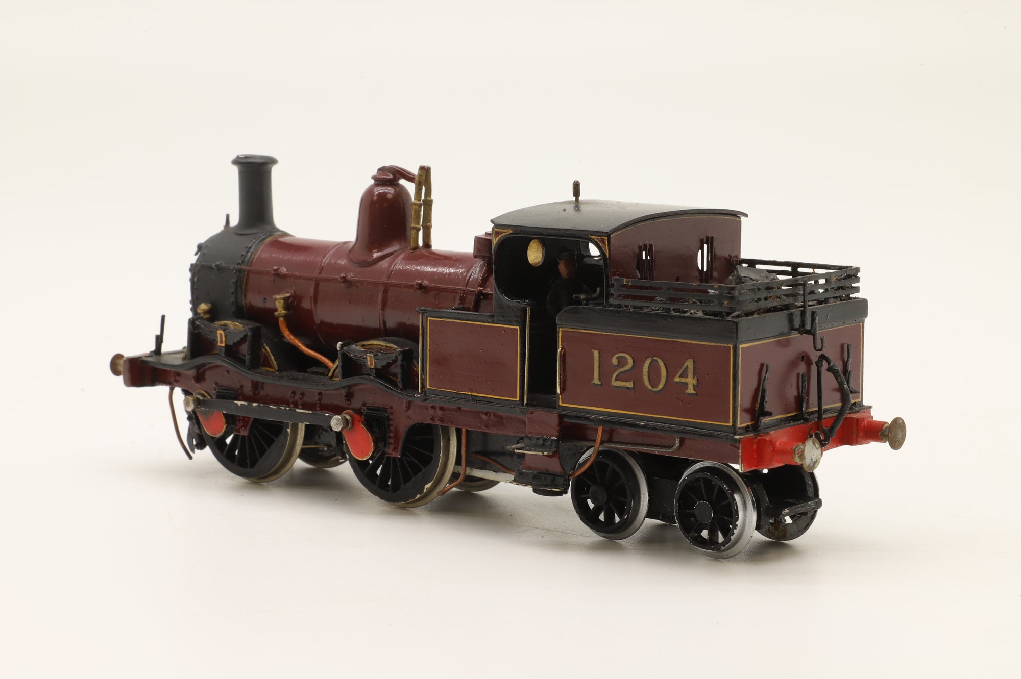 WORKSHOP Kit Built OO 0-4-4 Well Tank '1204' LMS Lined Crimson DCC Fitted
