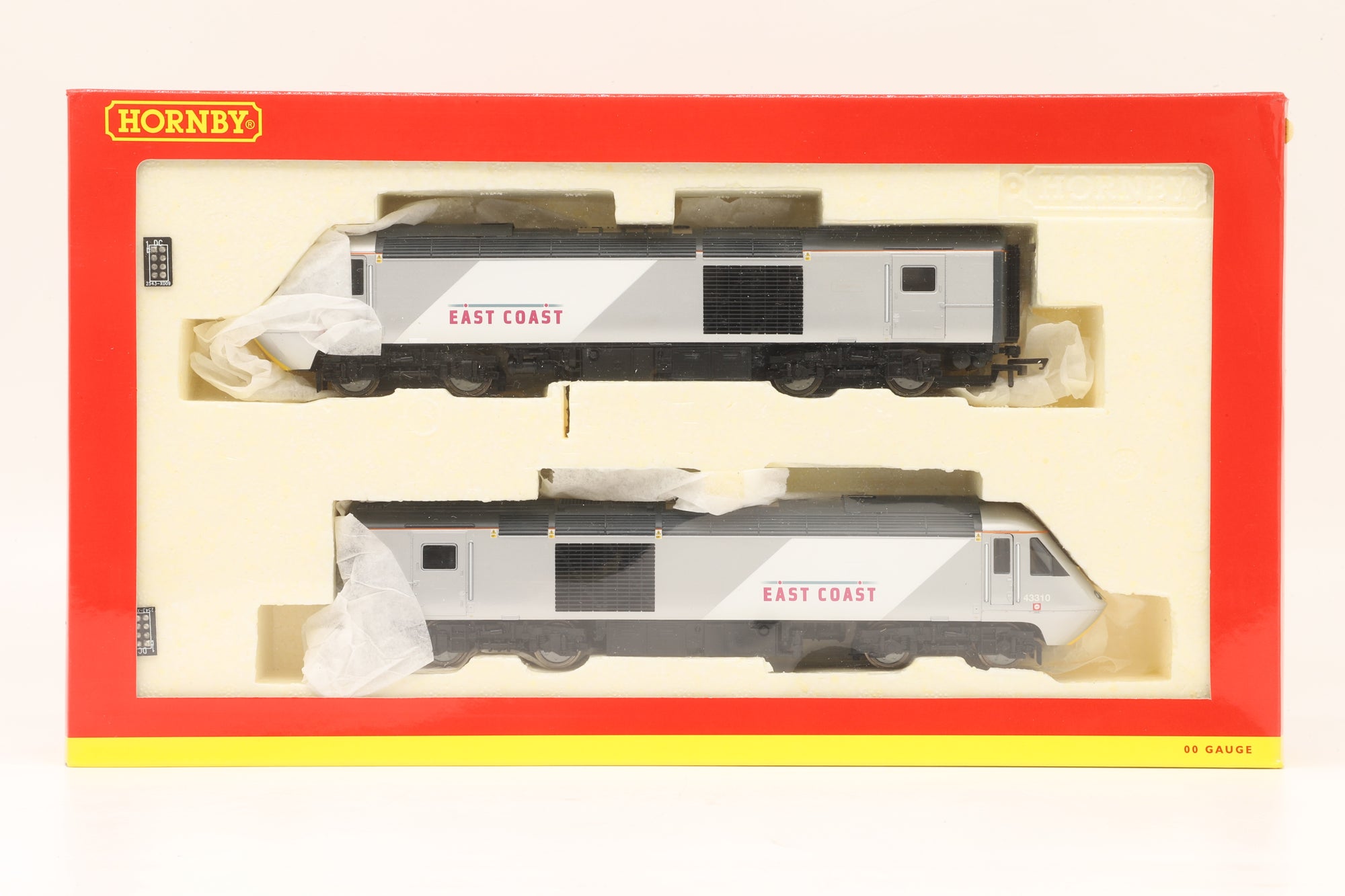 Hornby OO R2964 Twin Pack Class 43 HST Power Cars '43300 & 43310' East Coast Trains Powered & Unpowered DCC Sound