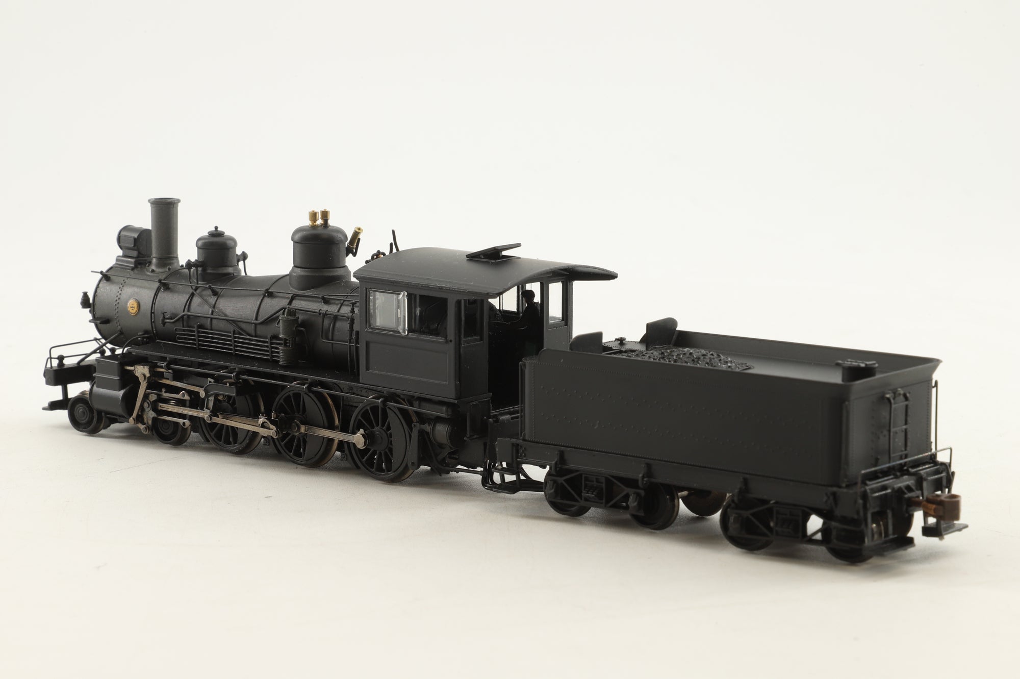 Spectrum HO 82301 Baldwin 4-6-0 Steam Locomotive Painted Unlettered Black Low Boiler