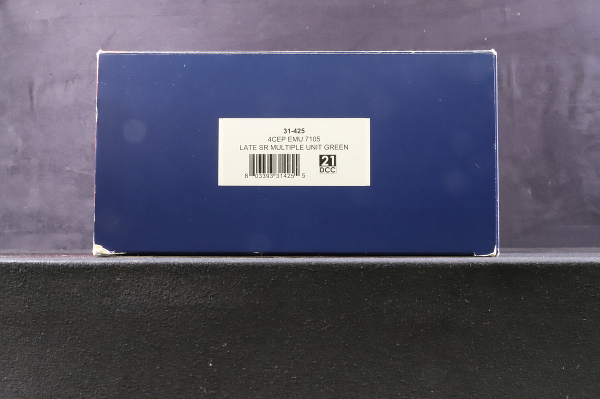 Bachmann OO 31-425 4CEP EMU 7105 Late SR Multiple Unit Green Weathered DCC Fitted