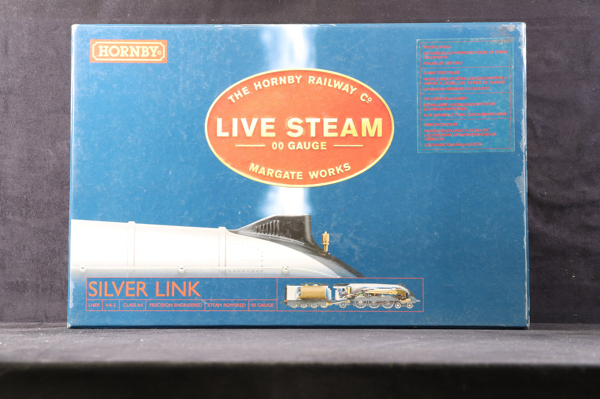 Hornby Live Steam OO R2367 Class A4 &#39;2509&#39; &#39;Silver Link&#39; LNER Silver