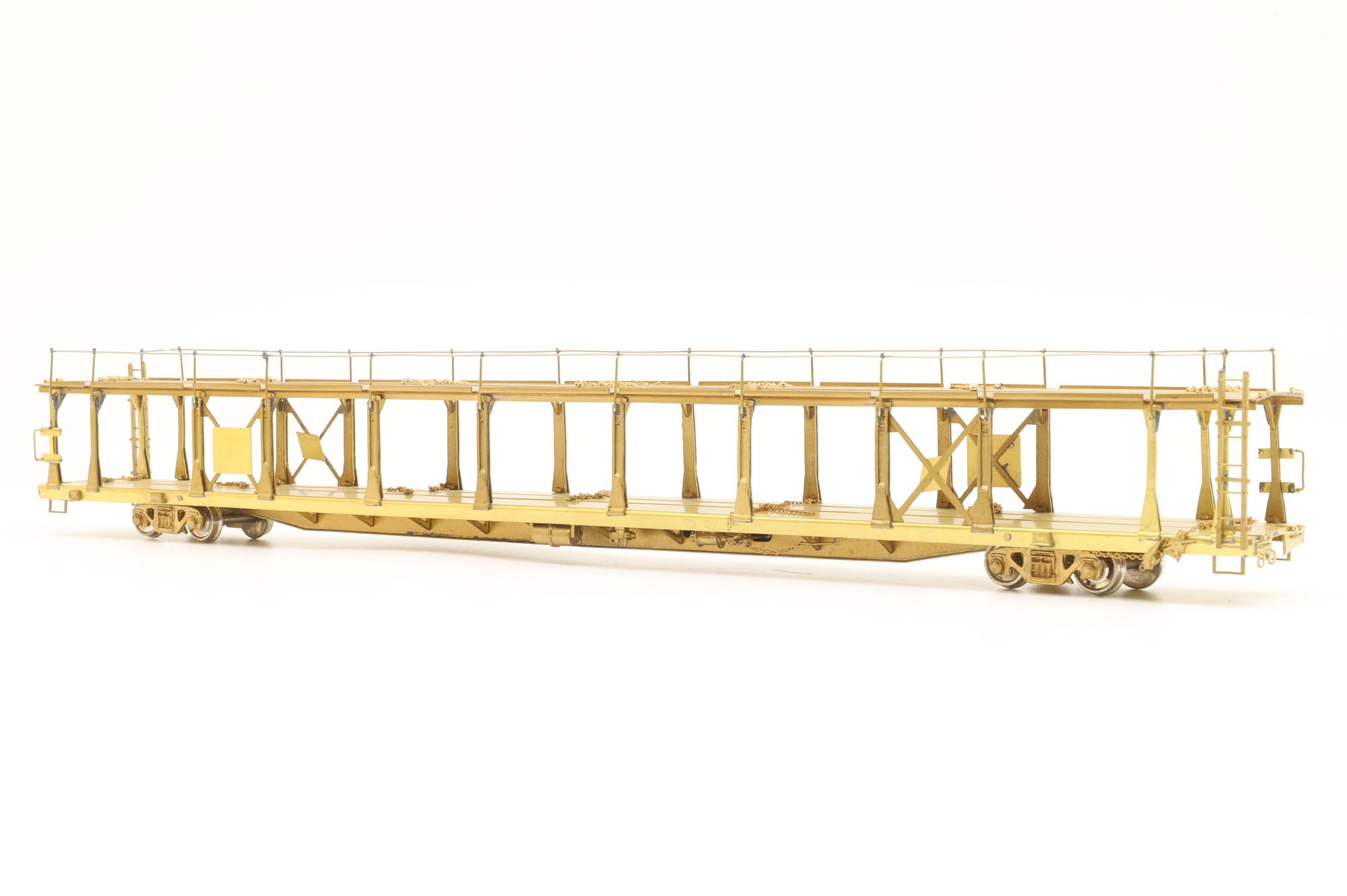 Overland Models Inc. HO Brass OMI-1354 Bi-Level Auto Rack Open Type Unpainted