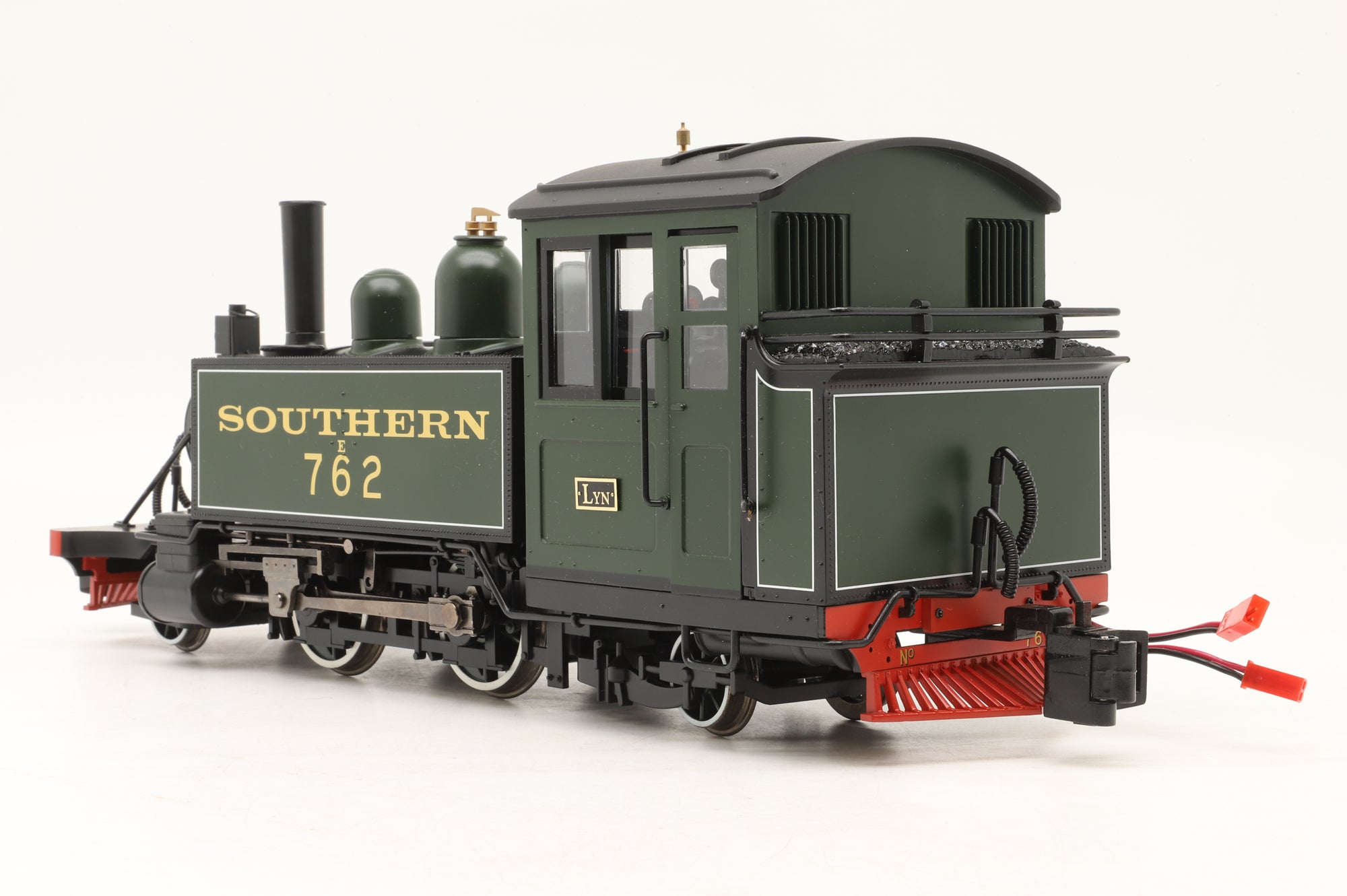 Bachmann Big Haulers G Scale 91196 'L' 2-4-2 LYN Southern Green, Yellow & Black, Radio Control