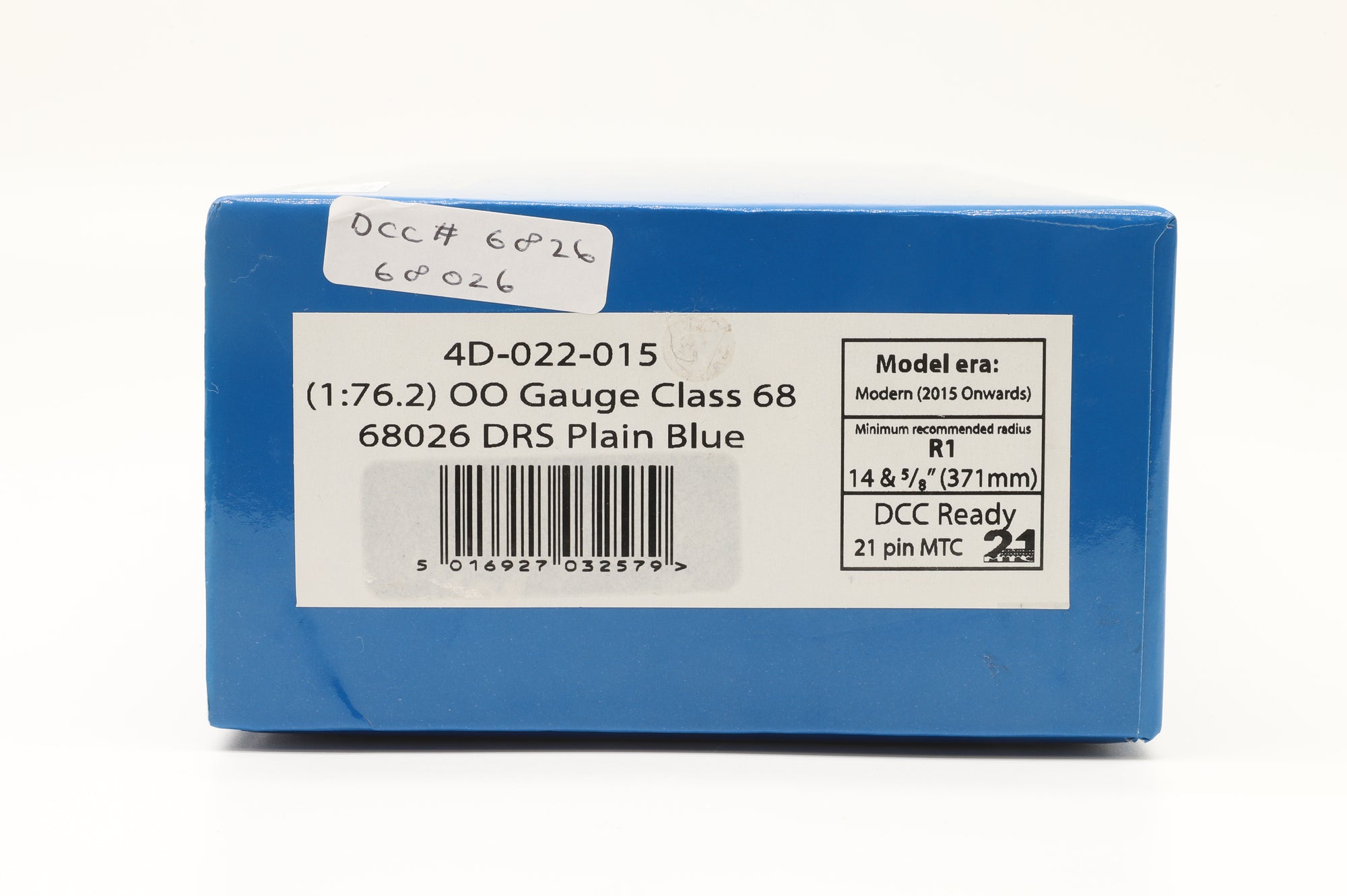 Dapol OO 4D-022-015 Class 68 '68026' DRS Plain Blue, DCC Fitted