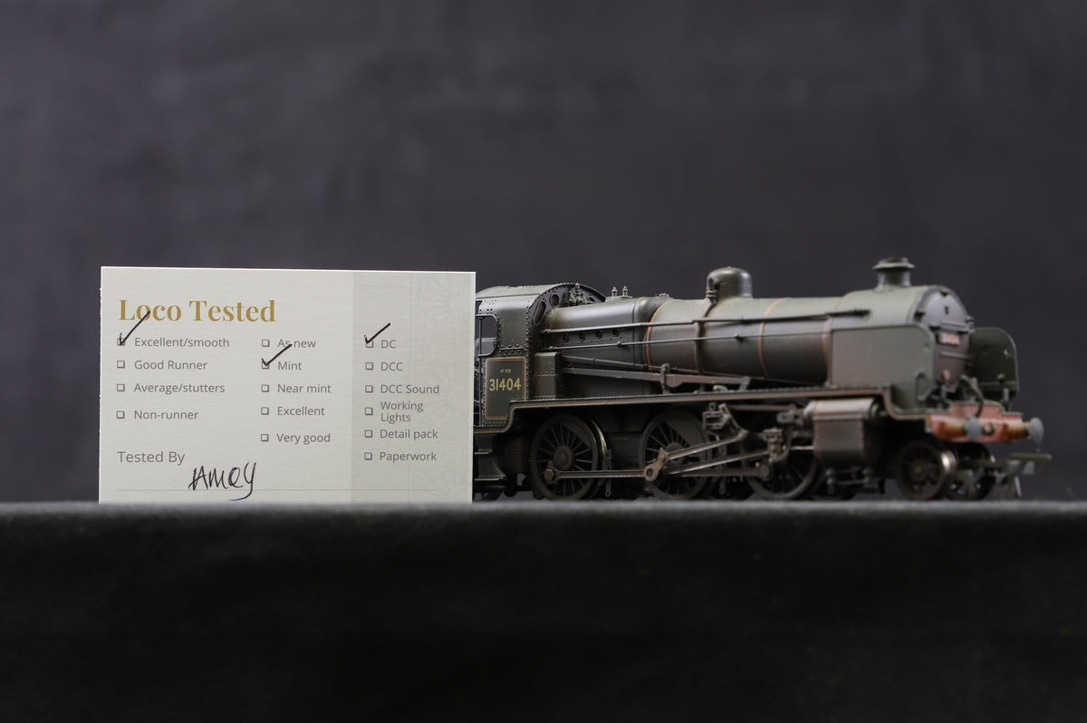 Bachmann OO 32-154A N Class &#39;31404&#39; BR Black Late Crest, Weathered