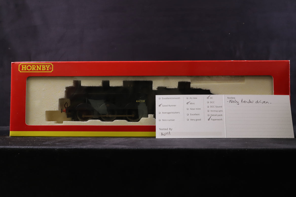 Hornby OO R2545 Class 4F Fowler &#39;44218&#39; BR Black Late Crest