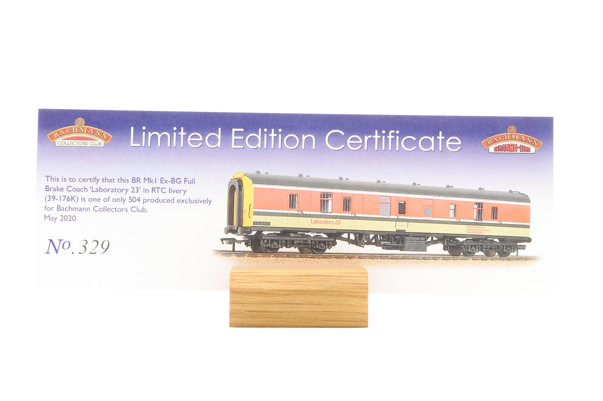 Bachmann OO 39-176K Mk1 Ex-BG Full Brake 'Laboratory 23' RTC, Excl. Bachmann Collectors' Club
