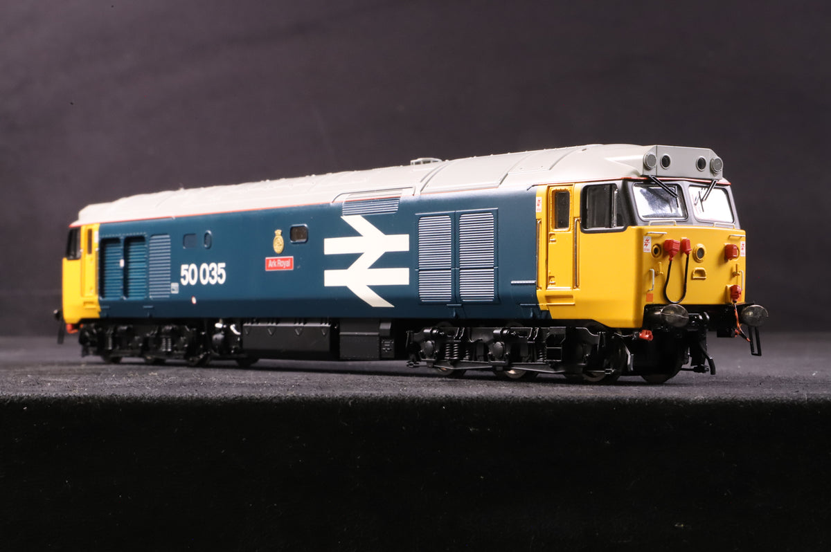 Hornby OO R2349 Class 50 &#39;Ark Royal&#39; &#39; 50035&#39;  BR Large Logo Blue