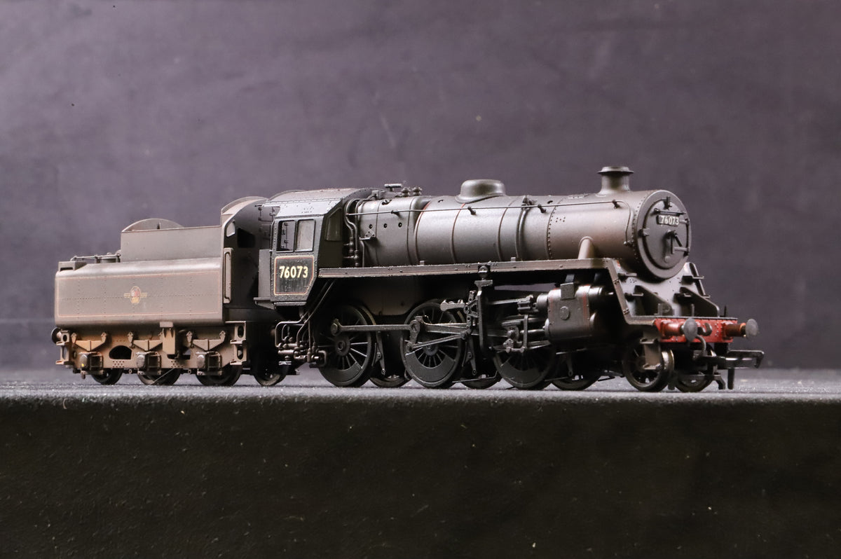 WORKSHOP Bachmann OO 32-955 Standard Class 4MT 2-6-0 &#39;76073&#39; BR Black L/C Weathered &amp; Renumbered Non Runner