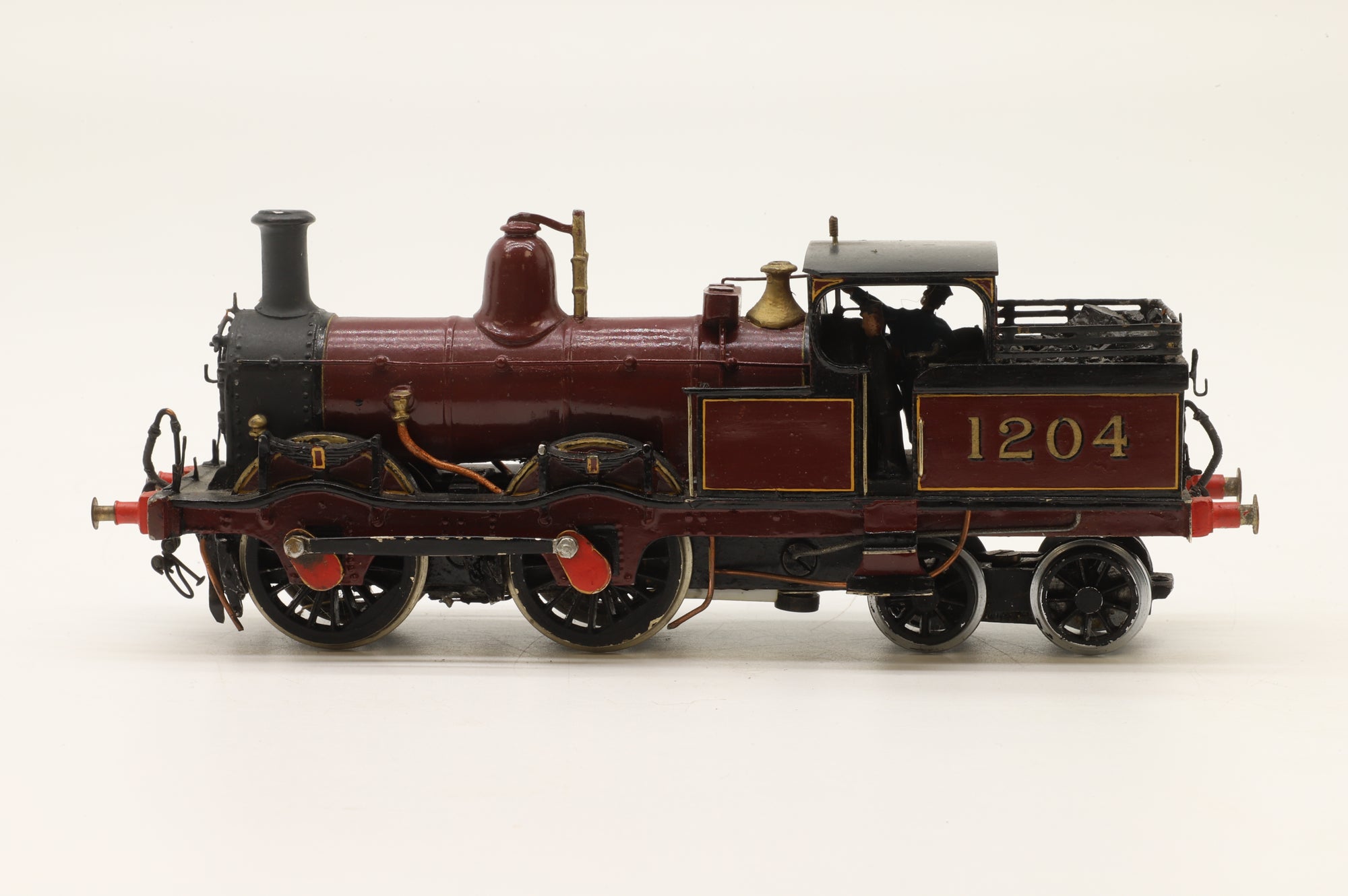 WORKSHOP Kit Built OO 0-4-4 Well Tank '1204' LMS Lined Crimson DCC Fitted