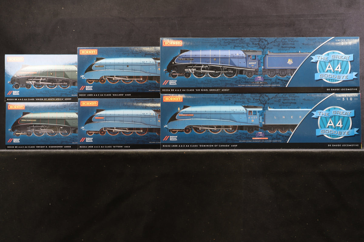 Hornby OO &#39;The Great Goodbye&#39; 6 X A4 Class Steam Locomotives Ltd Ed 278/ 510