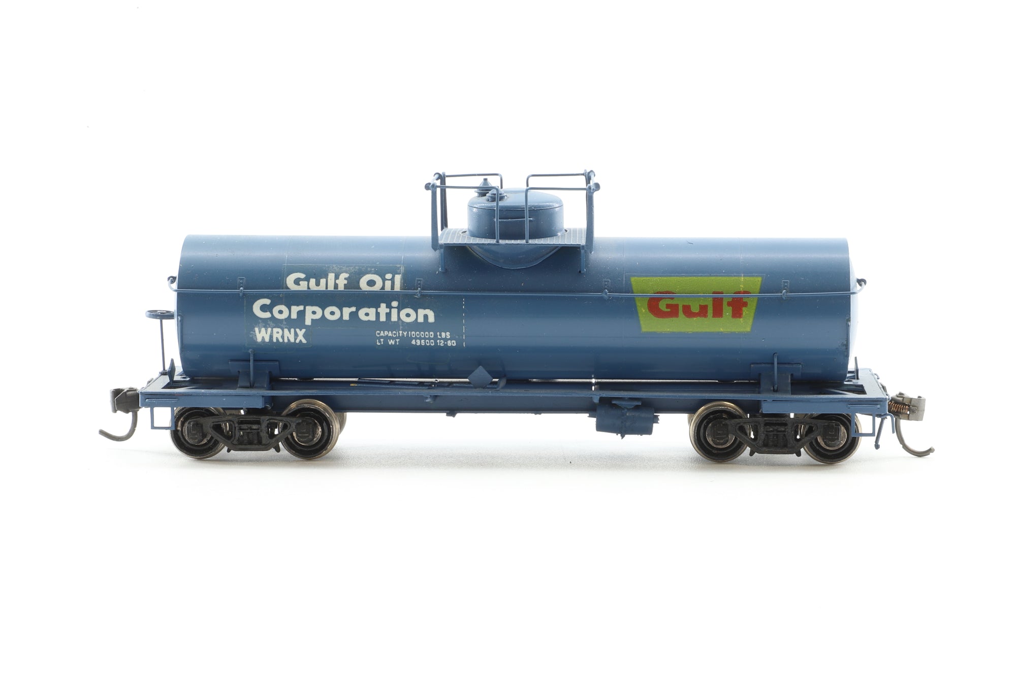 Precision Scale HO Brass Rake Of 4 PSC 8,000 gal tank Cars "GULF"