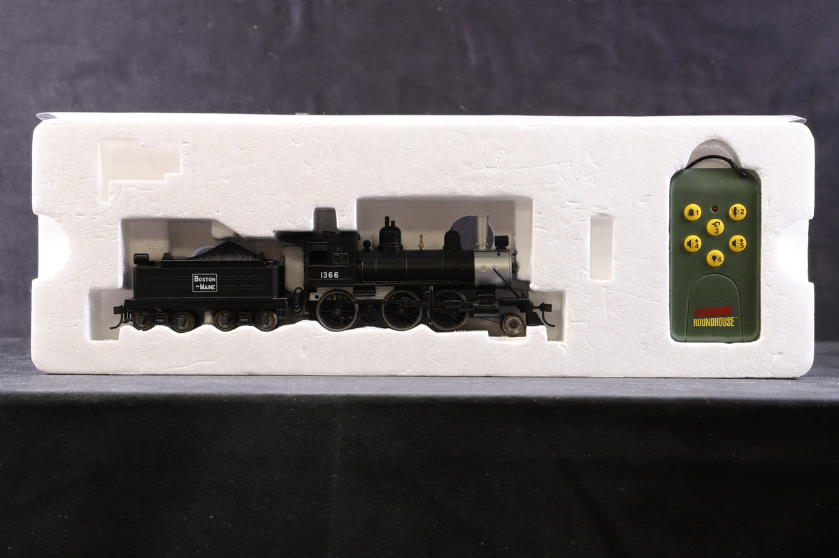 Athearn Roundhouse HO 84731 2-6-0 Steam Locomotive &#39;1366&#39; Boston &amp; Maine, DCC Sound