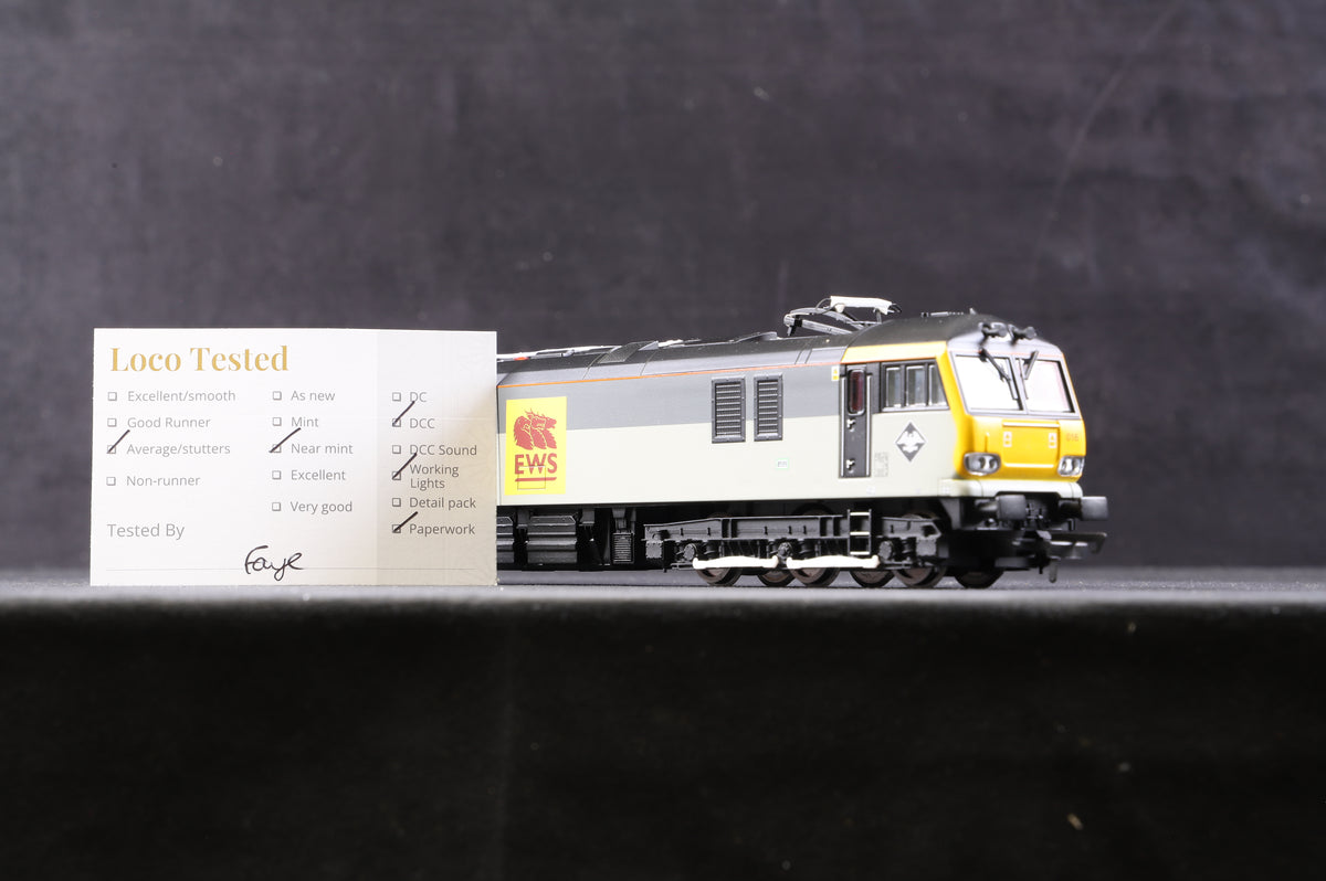 Hornby OO R3480 Class 92 &#39;92016&#39; EWS Brahms, DCC Fitted