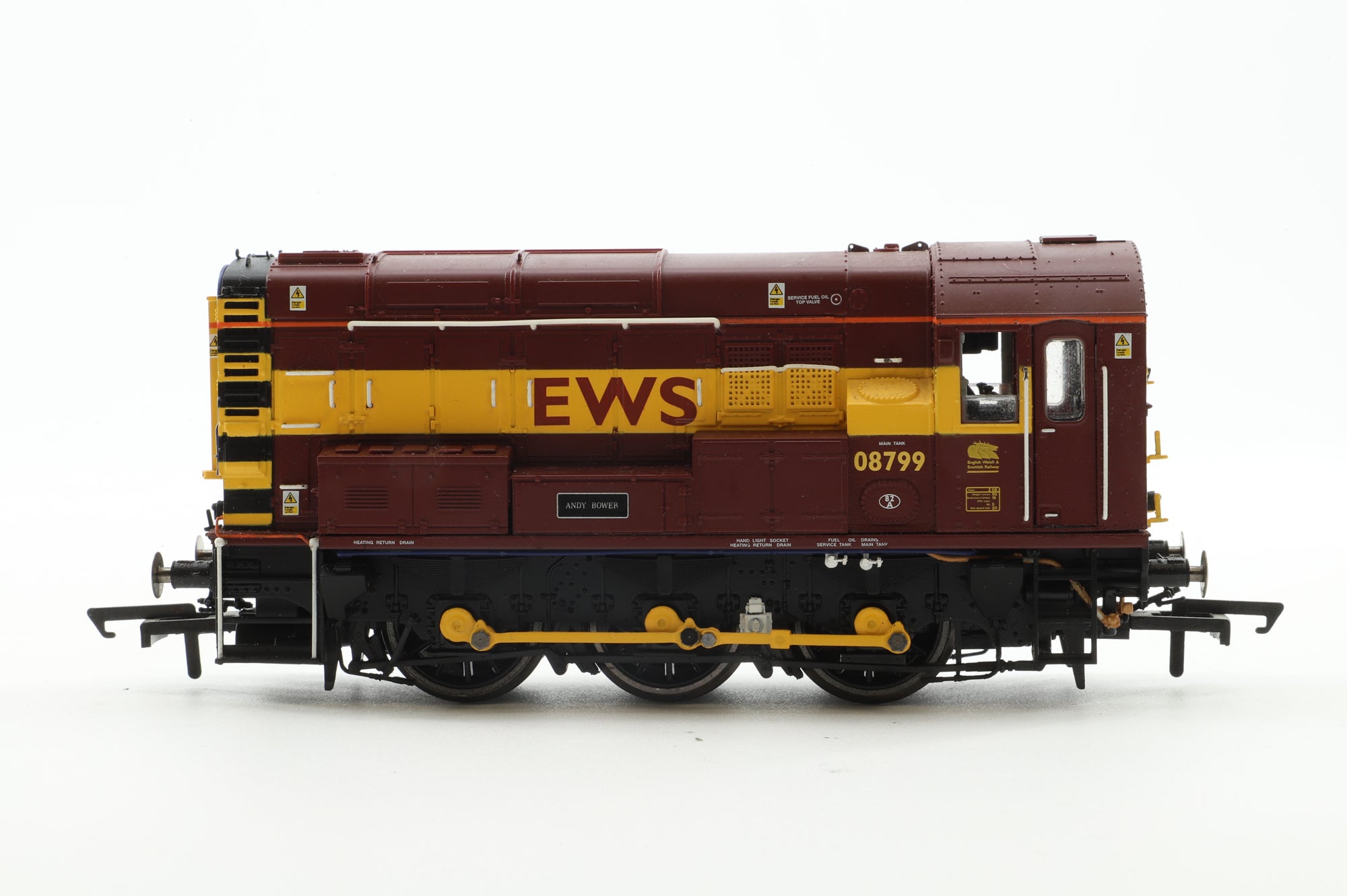 Hornby OO Class 08 Shunter EWS '08799' 'Andy Bower'