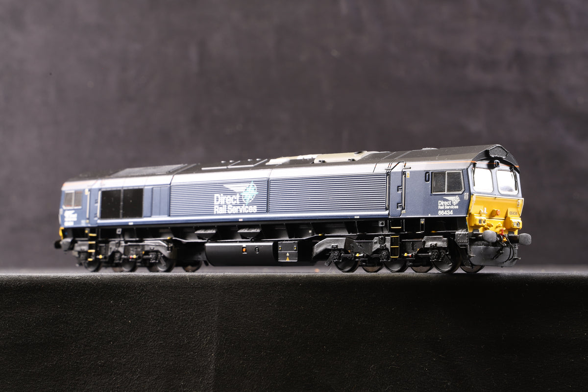 Bachmann OO 32-982 Cl.66 Diesel &#39;66434&#39; DRS Plain Blue Compass, DCC Sound