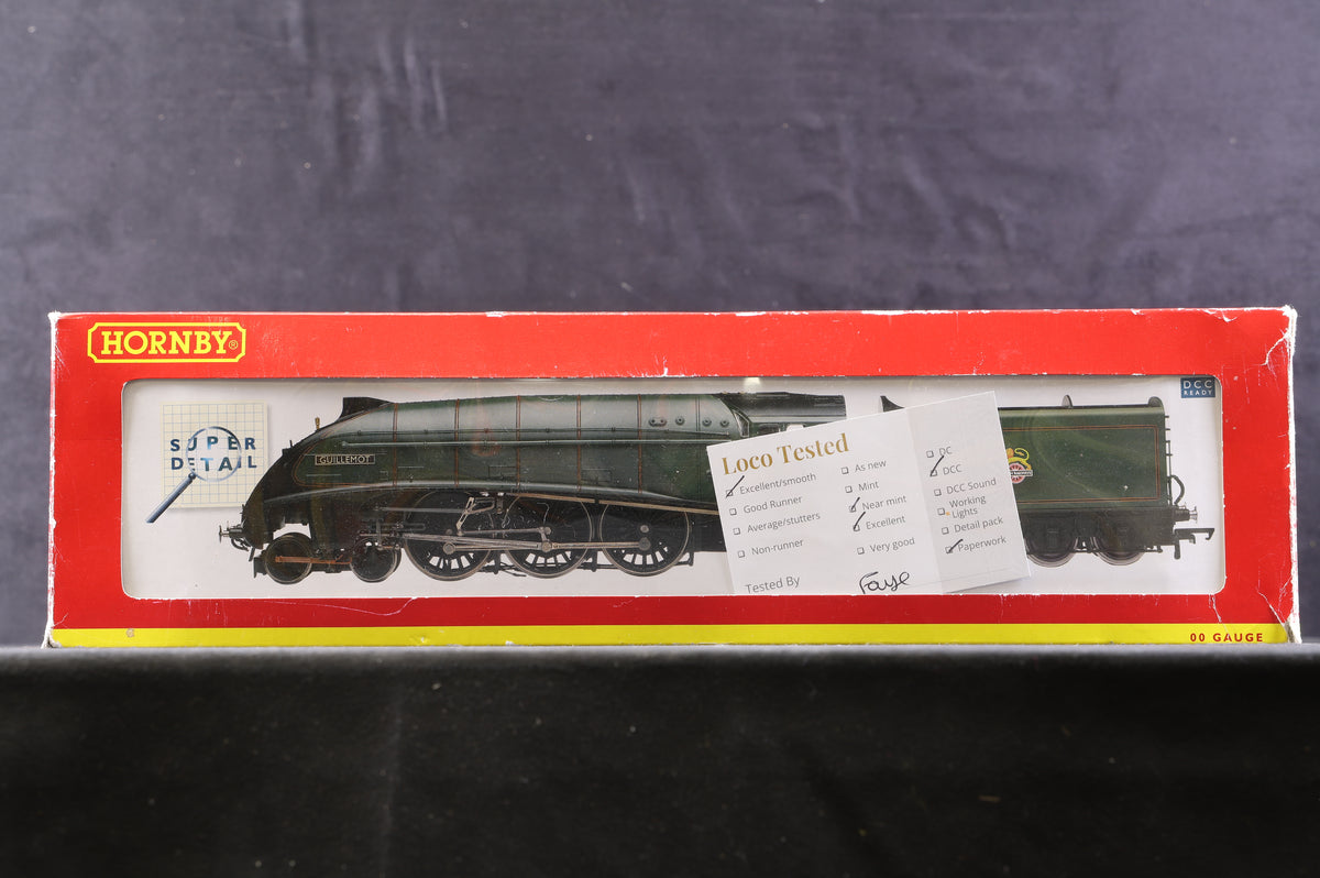 Hornby OO R2494 4-6-2 Class A4 &#39;60020&#39; &#39;Guillemot&#39; BR Green E/C, DCC Fitted