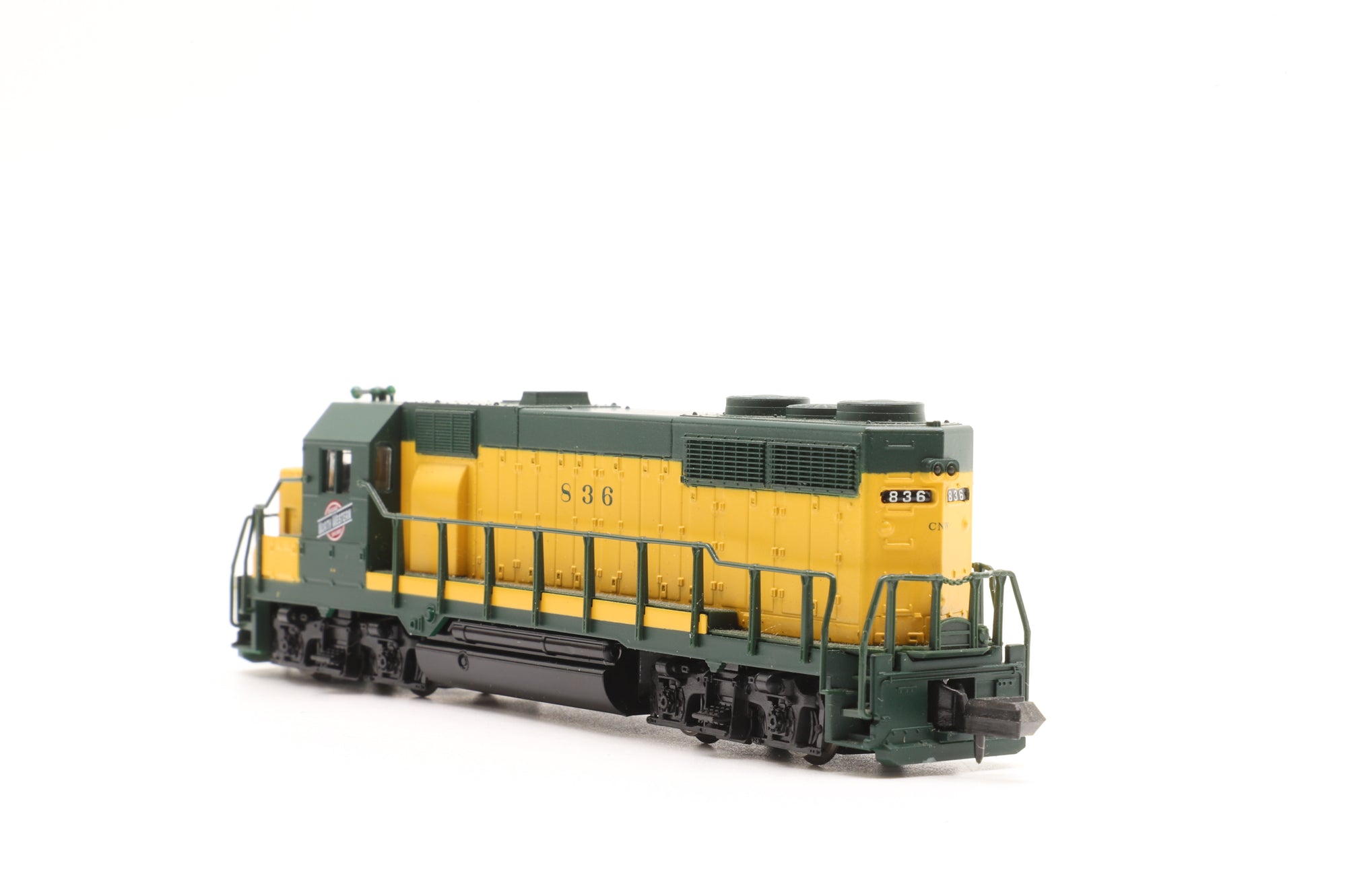 Atlas N 46504 GP-35 836 in C&NW Yellow/Green