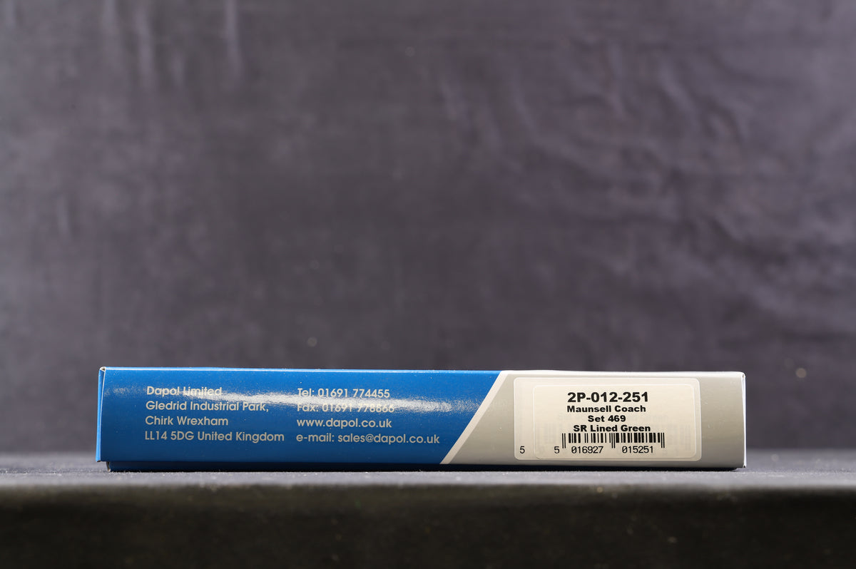 Dapol N 2P-012-251 Maunsell Coach Set 469 SR Lined Green