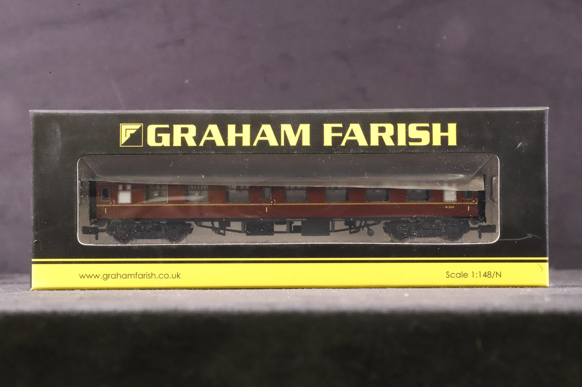 Graham Farish N Rake Of 3 BR Mk1 Lined Maroon Inc. 374-161A, 816A &amp; 036B