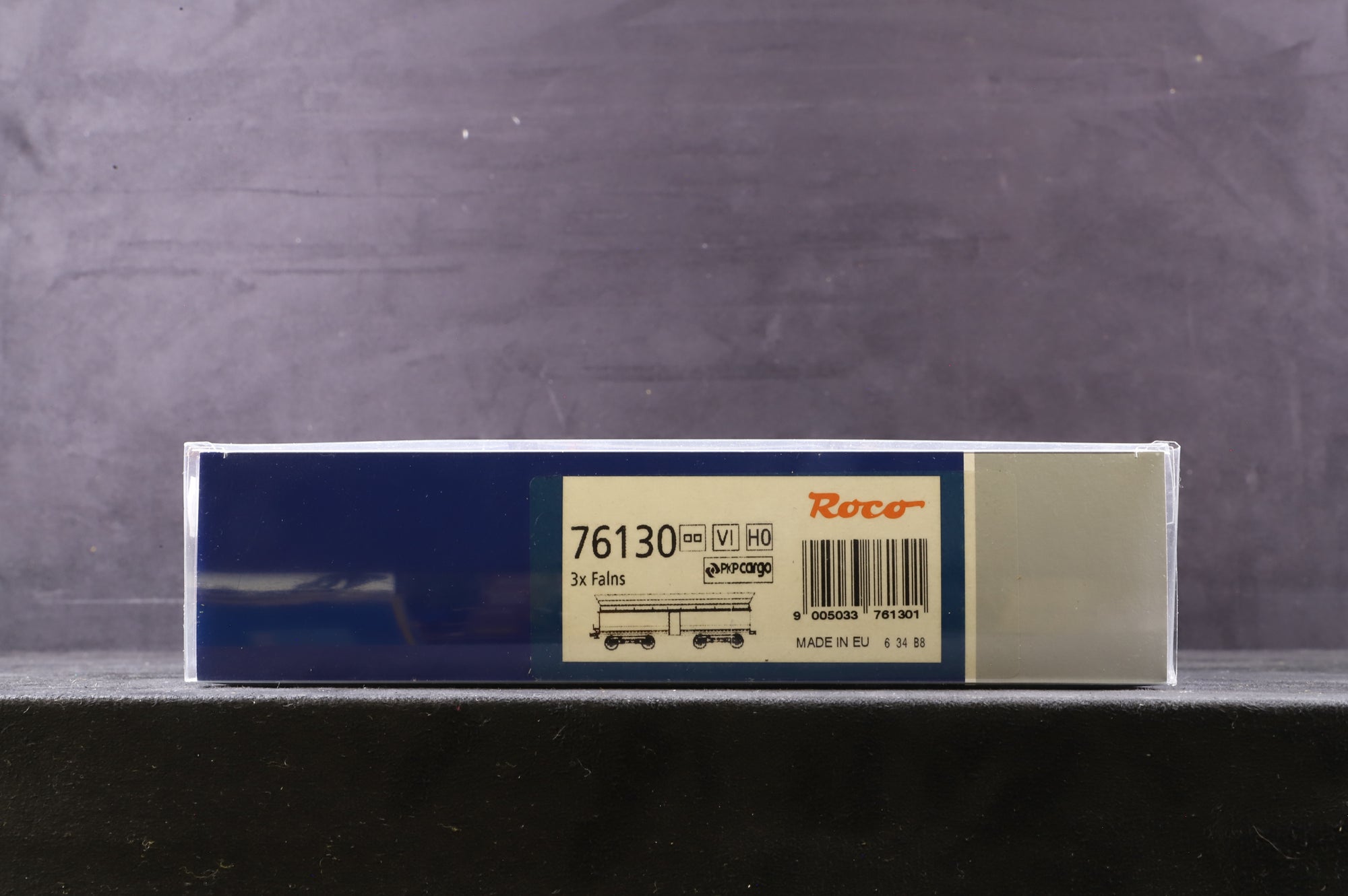 Roco HO 76130 Pack Of 3 Self-Unloading Hopper Wagons Weathered