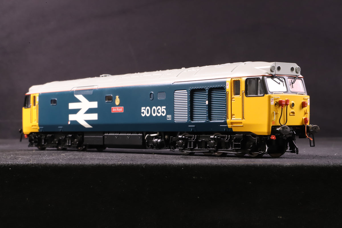 Hornby OO R2349 Class 50 &#39;Ark Royal&#39; &#39; 50035&#39;  BR Large Logo Blue