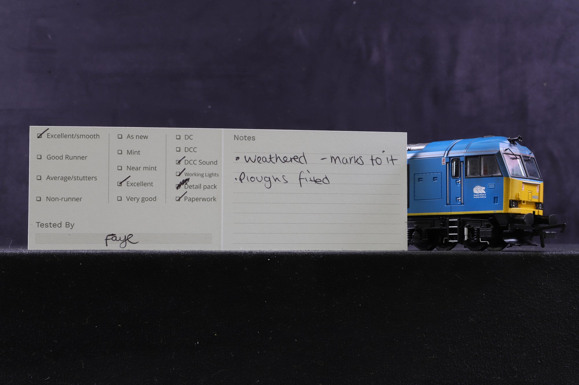 Accurascale OO ACC3035 Class 60 '60033' Tees Steel Express Weathered DCC Sound