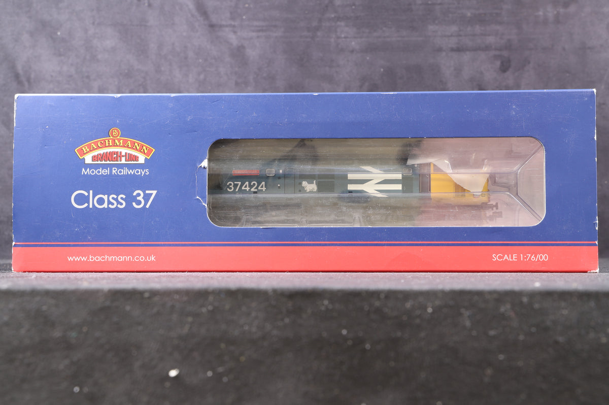 Bachmann OO 32-784 Class 37/0 &#39;37424&#39; BR Blue Weathered &amp; Renumbered