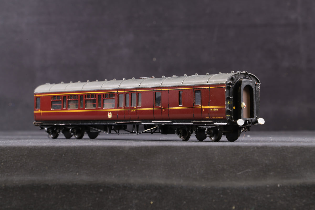 Lawrence Scale Models OO Maroon Stanier Coach Western Region Numbered &#39;W864W&#39;