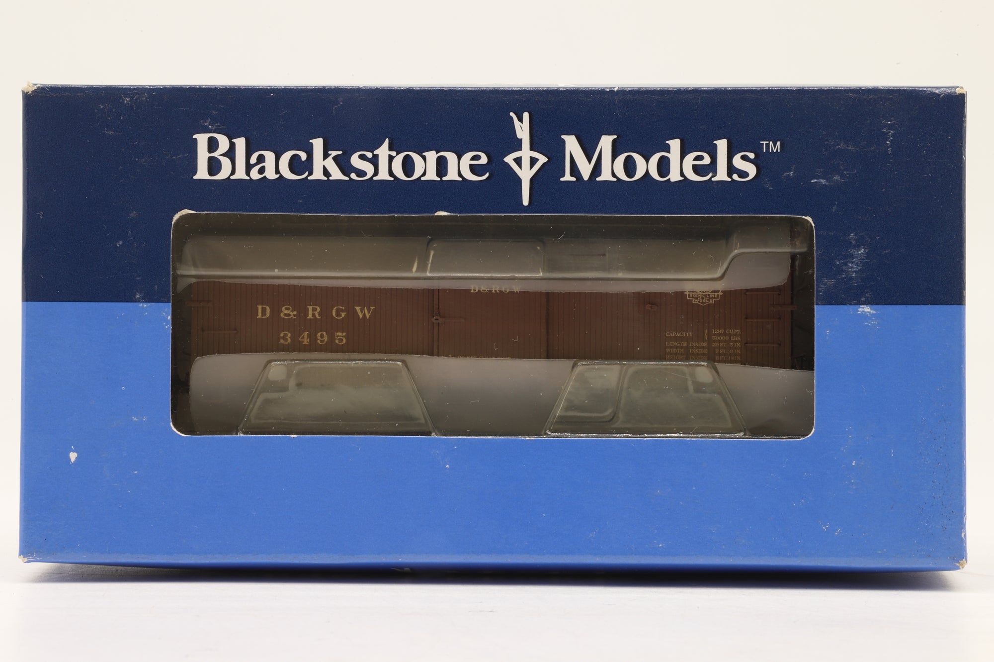 Blackstone Models HOn3 B340124W D&RGW Economy Door Boxcar Weathered '5508'