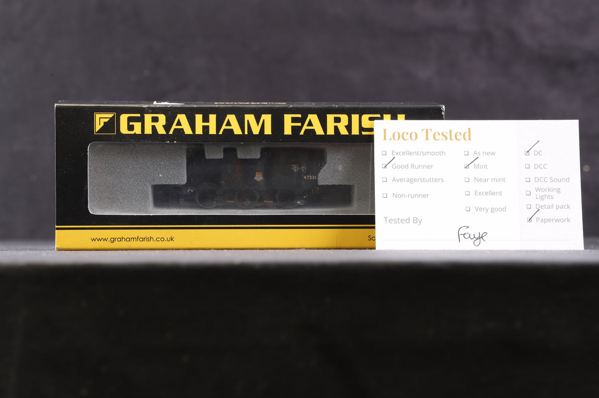 Graham Farish N 372-206 Class 3F Jinty &#39;47231&#39; BR Black E/C