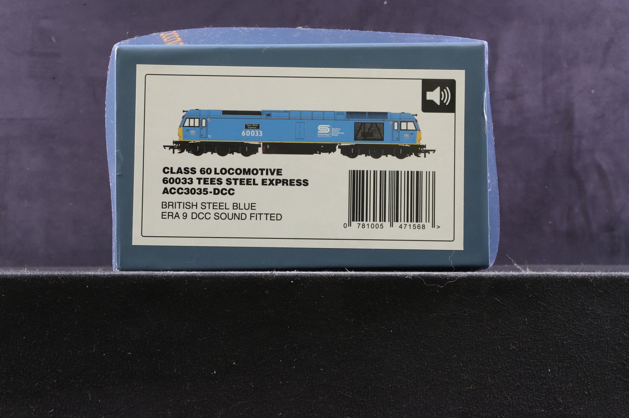 Accurascale OO ACC3035 Class 60 '60033' Tees Steel Express Weathered DCC Sound