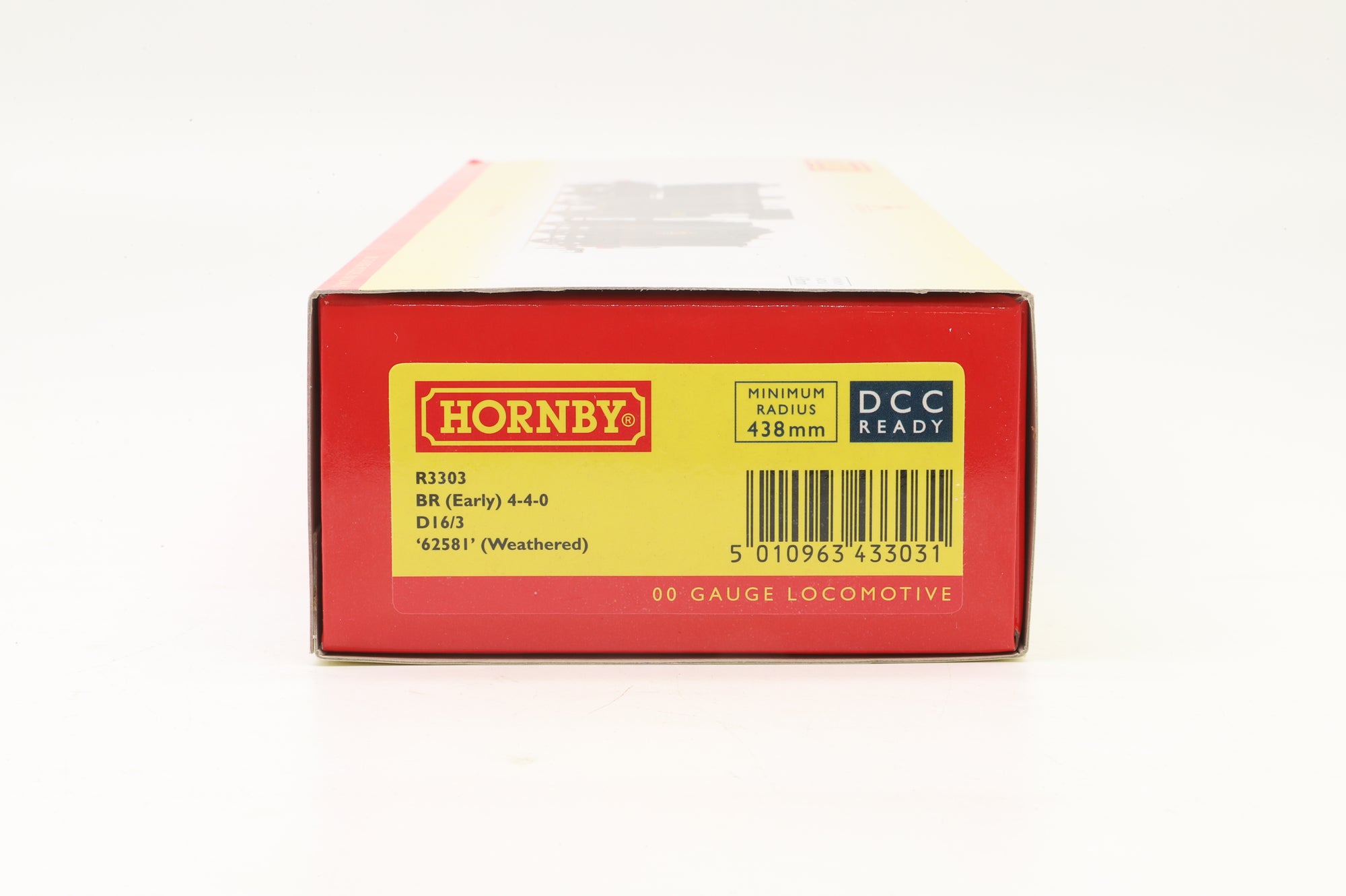 Hornby OO R3303 Class D16/3 62581 in BR Black w/ Early Crests - Weathered