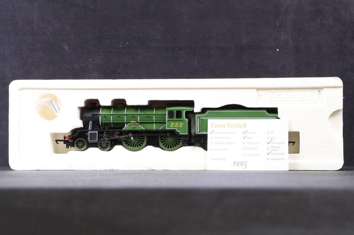 Hornby OO R3062 Class D49/2 4-4-0 222 &quot;The Berkeley&quot; in LNER Green, DCC Sound