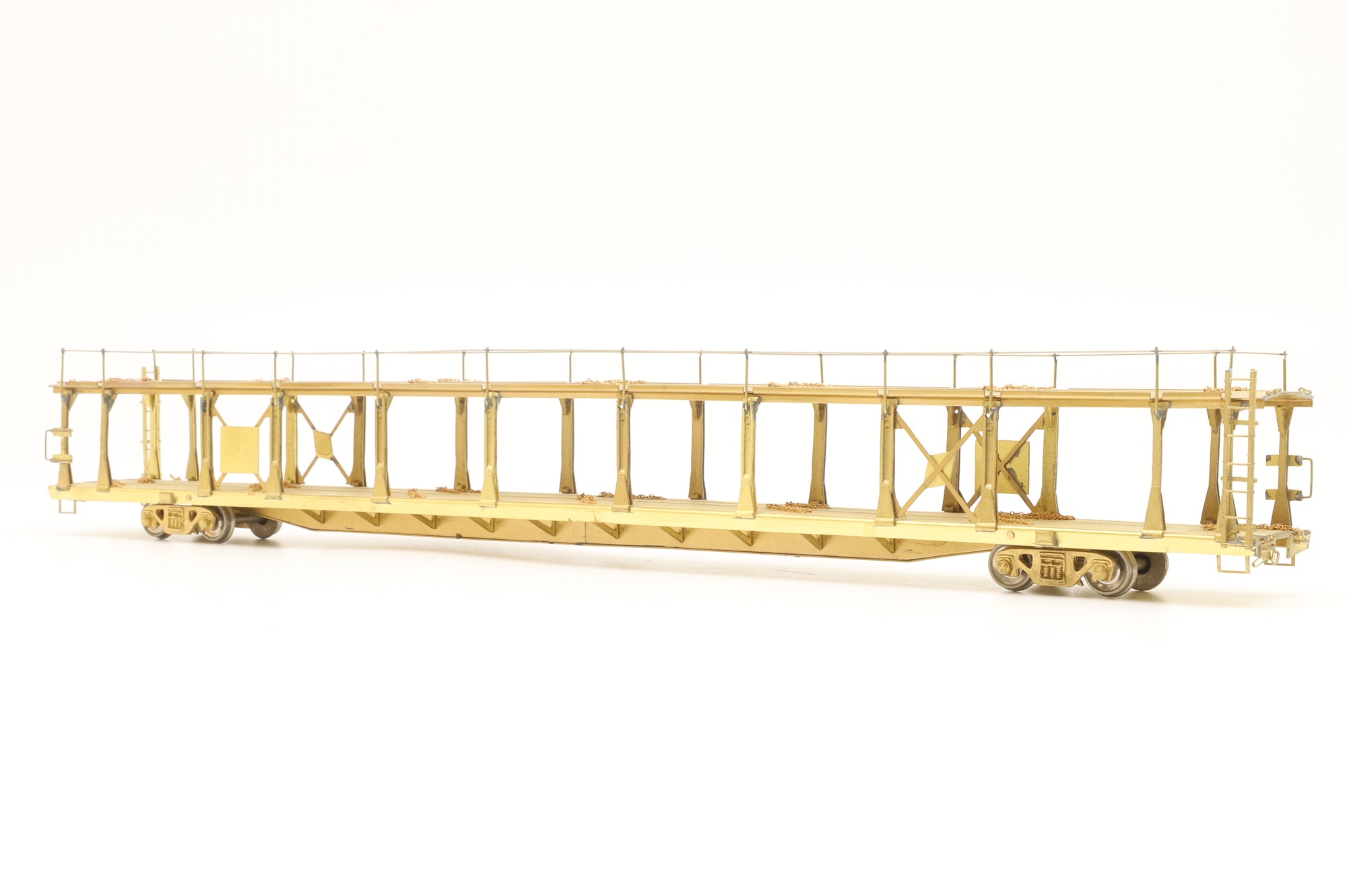 Overland Models Inc. HO Brass OMI-1354 Bi-Level Auto Rack Open Type Unpainted