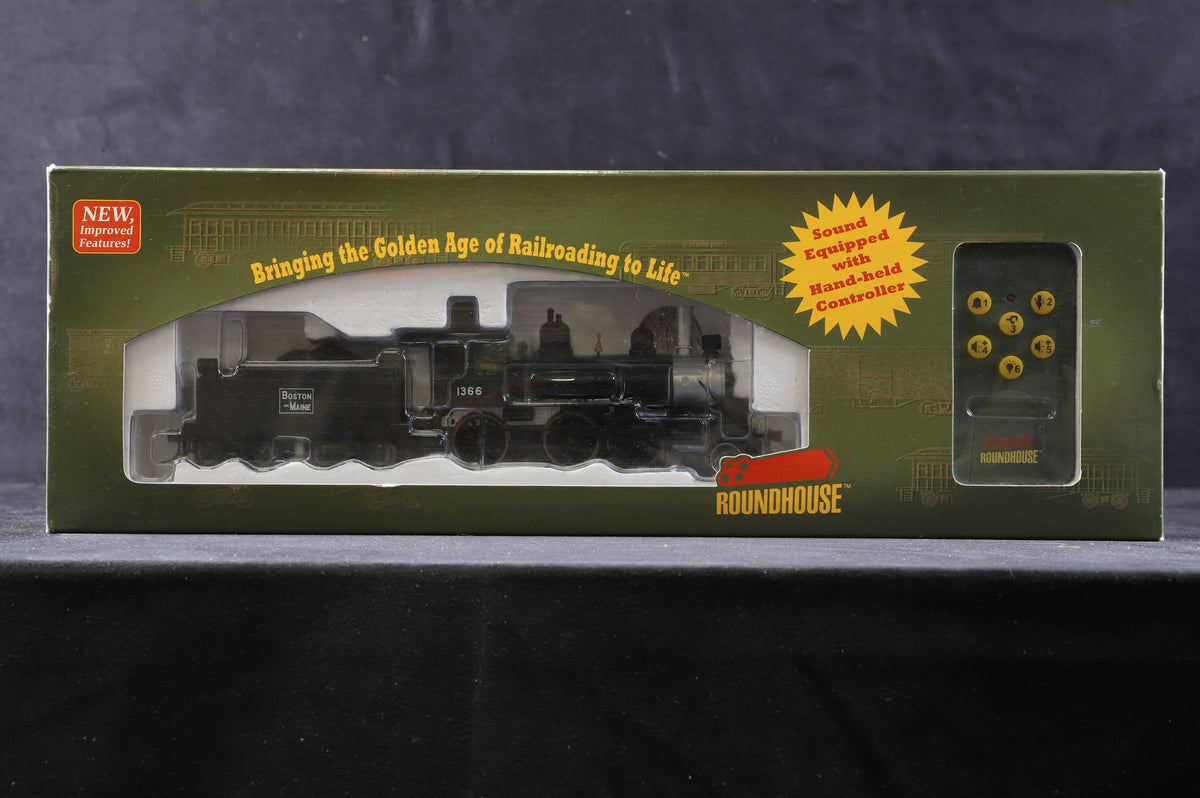 Athearn Roundhouse HO 84731 2-6-0 Steam Locomotive &#39;1366&#39; Boston &amp; Maine, DCC Sound