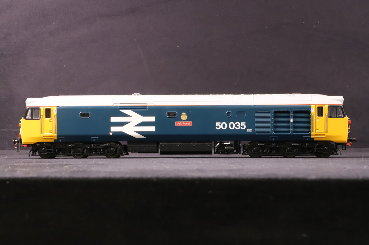 Hornby OO R2349 Class 50 &#39;Ark Royal&#39; &#39; 50035&#39;  BR Large Logo Blue