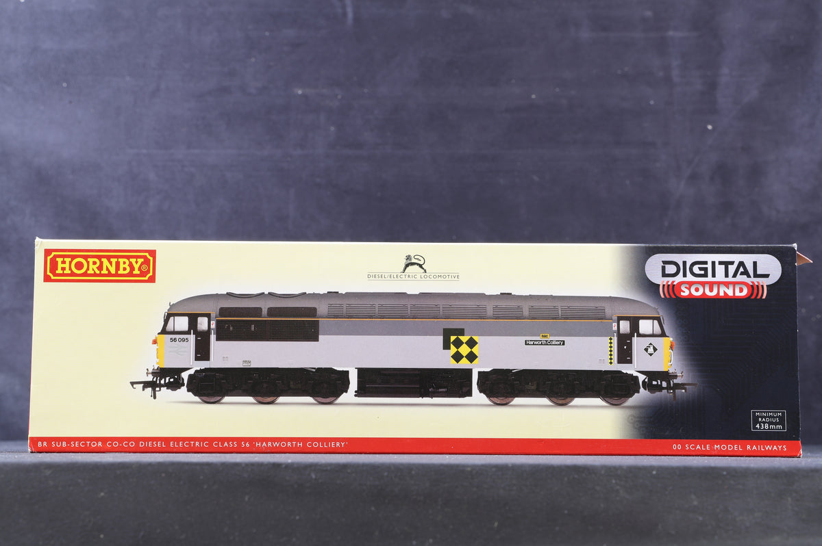 Hornby OO R3033XS Class 56 &#39;56095&#39; Harworth Colliery BR Sub Sector Co-Co Diesel Electric, DCC Sound