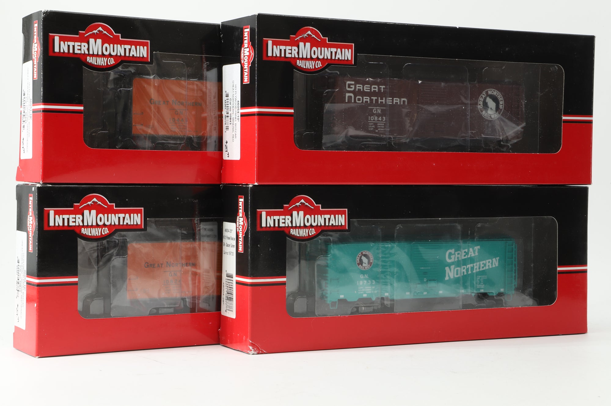 Intermountain HO Rake Of 4 Panel Wagons Inc. 46055-10, 46051-18, 46054-1 & 46004-26