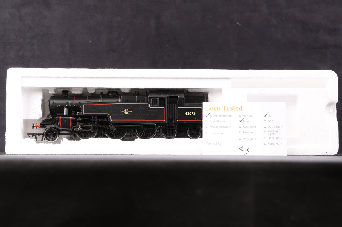 Bachmann OO 32-877 Fairburn Tank &#39;42073&#39; BR Lined Black L/C