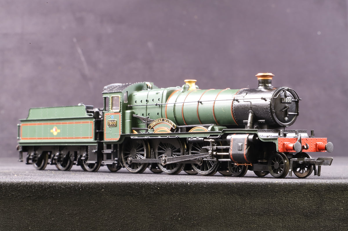 Bachmann OO 31-308 Manor Class 7825 &#39;Lechlade Manor&#39; in BR Lined Green w/ Late Crests