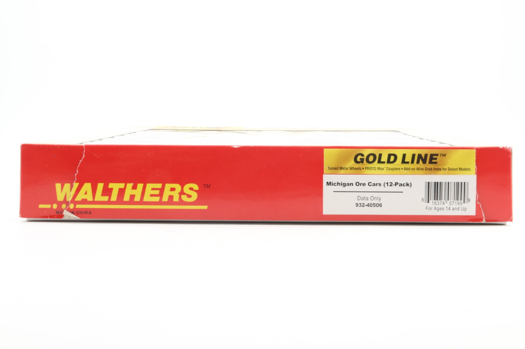 Walthers HO 932-40506 12-Pack of Michigan Ore Cars in DMIR Brown - Pro-Customised/Weathered
