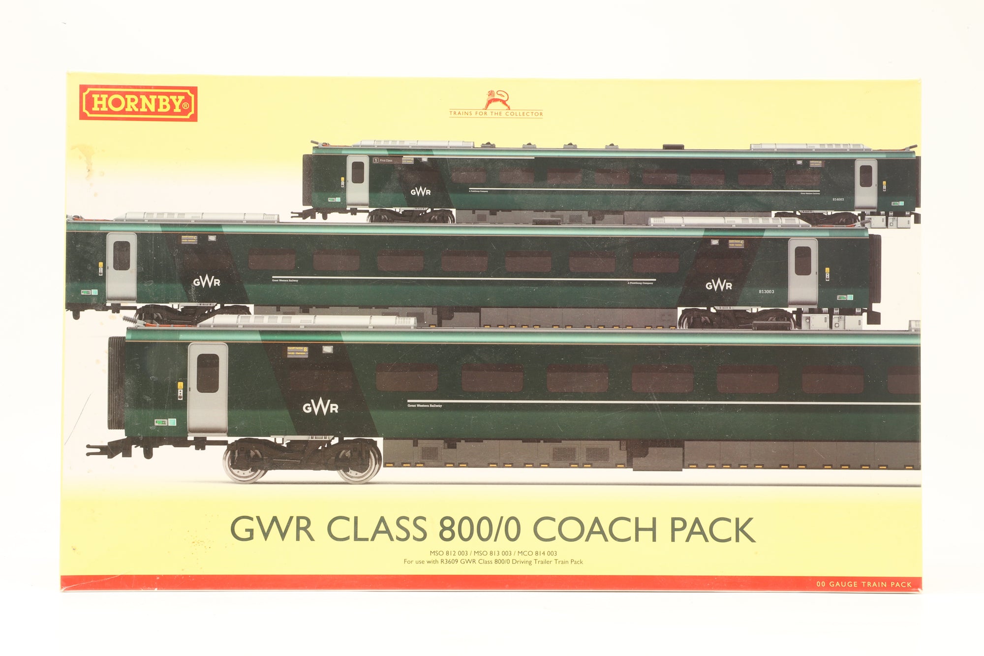 Hornby OO GWR Class 800/0 Driving Trailer & Coach Train Packs Inc. R4870 & R3609 DCC Sound